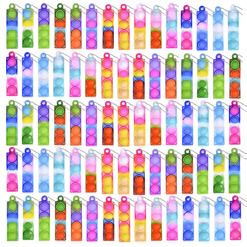 Kids Toys 10 Year Old - 10/20/30/80/150 pcs Mini Pop Keychain Fidget