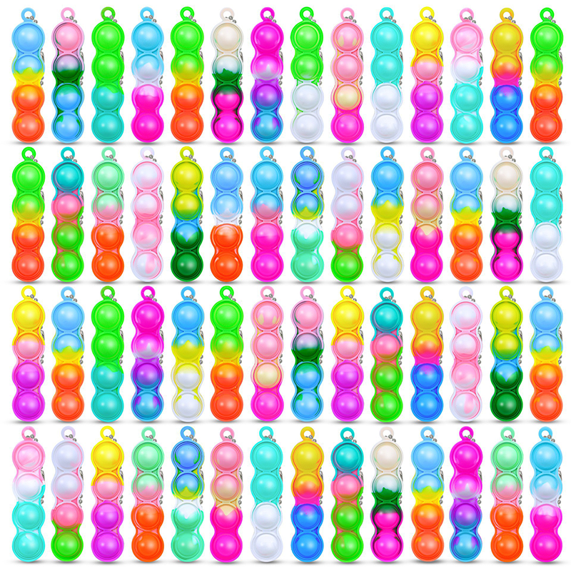 Kids Toys 10 Year Old - 10/20/30/80/150 PCS Bulk Pack Pop Keychain
