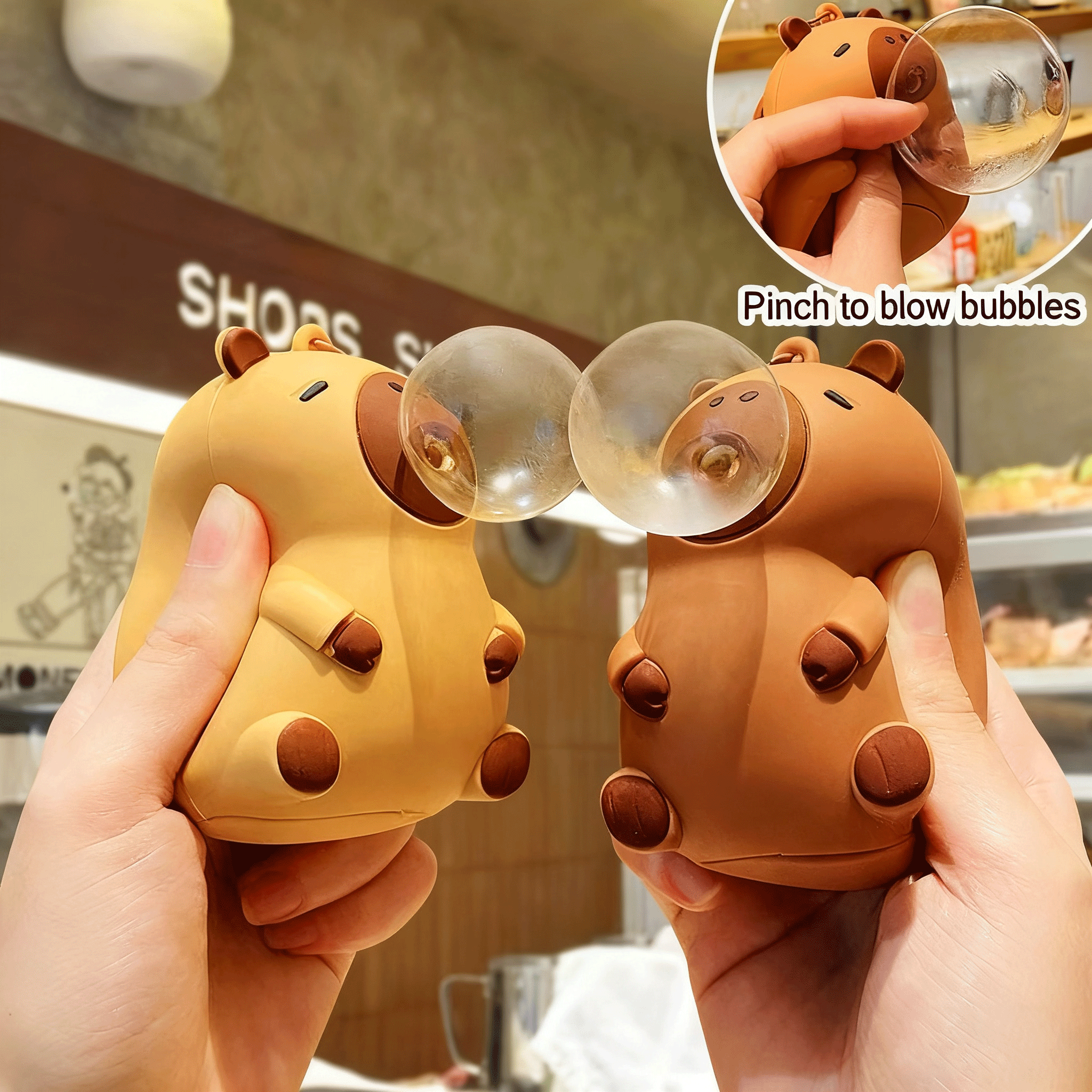 Kids Toys Play - Capybara Doll Pinch Pendant Toys Squeeze