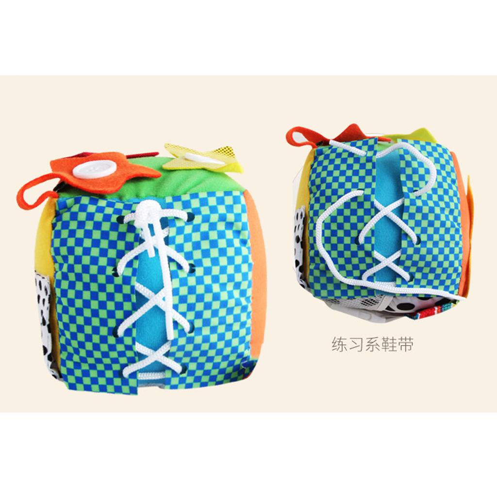 Kids Zip Toys - Learn to Zip Buckle Cube Kids