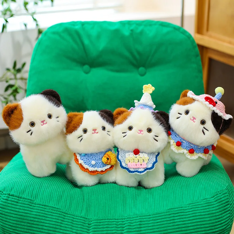 Cute Tricolor Cat Plush Toy Ca - đánh giá và giá Popular Kids Xmas Toys