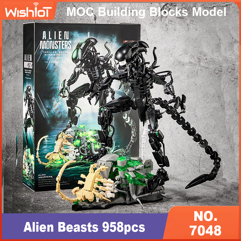 MOC 7048 Alien Monsters Buildi - đánh giá và giá Xenomorph Kids Toys