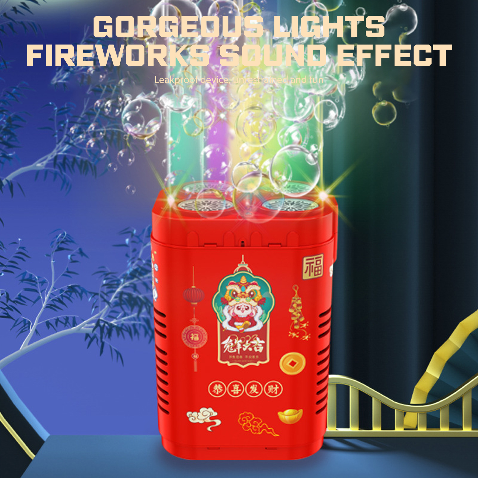 Multi-hole Firework Bubble Mac - đánh giá và giá Bubble Machine Outdoor
