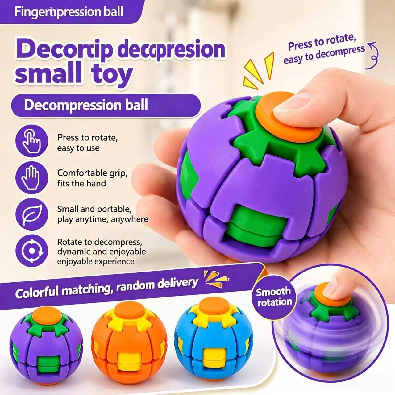 3D Printed Press Rotate Fidget - đánh giá và giá Kids Toys China