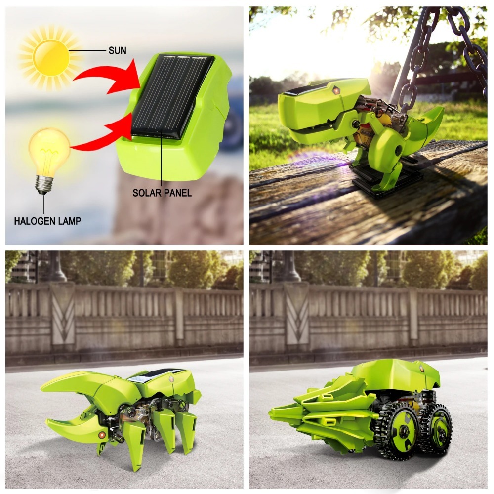 3-in-1 Solar Robot Kit, Robot  - đánh giá và giá Kids Toys 10 Year Old