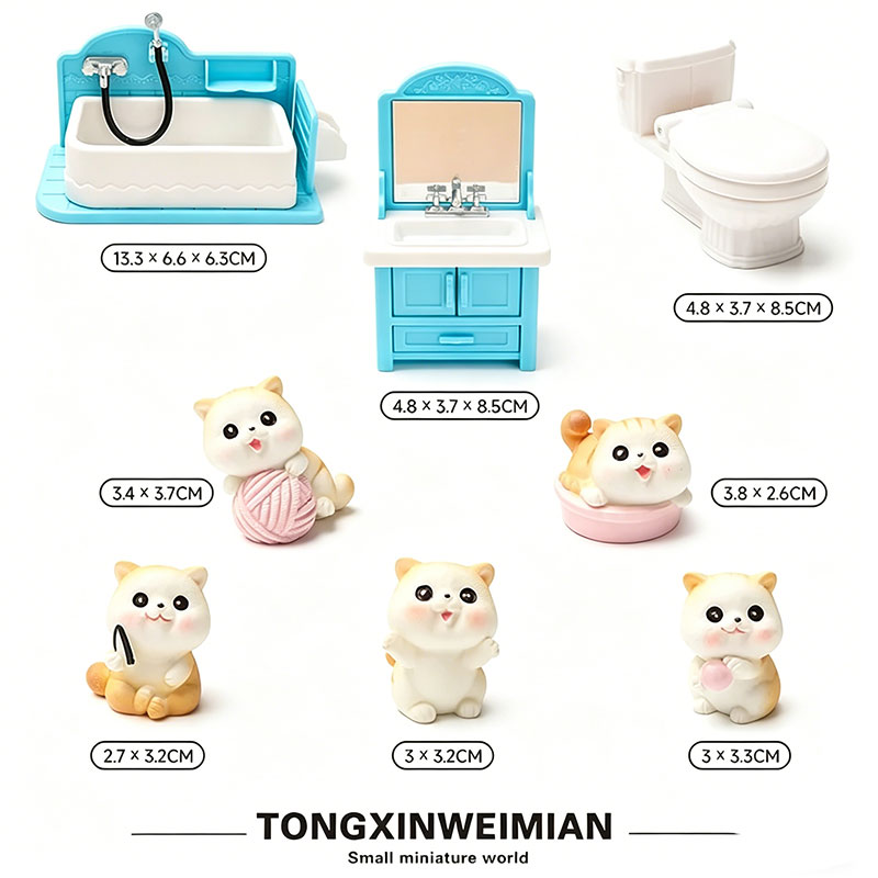 Dollhouse Bathroom Set 1:12 Mi - đánh giá và giá Kids Toys Play